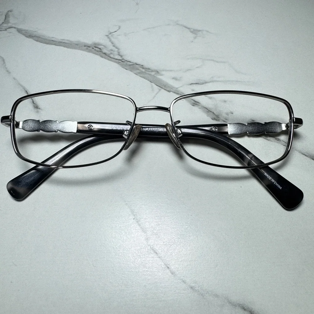 Coach HC 5110B 9001 Shiny Silver Crystal Eyeglass Frames 54-15-140